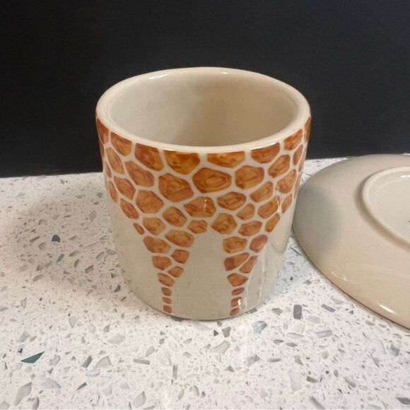 BLUE WITCH 3D Giraffe Head/Neck Handle Animal Print Espresso Cup and Saucer Set - Picture 9 of 15